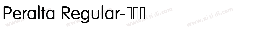 Peralta Regular字体转换